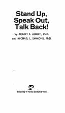 Cover image for Stand Up Speak Out Talk Back!