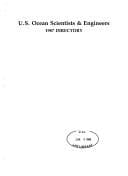 U.S. Ocean Scientists & Engineers Directory, 1987