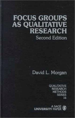 Cover image for Focus Groups as Qualitative Research (Qualitative Research Methods)
