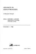 Cover image for Advances in Group Processes