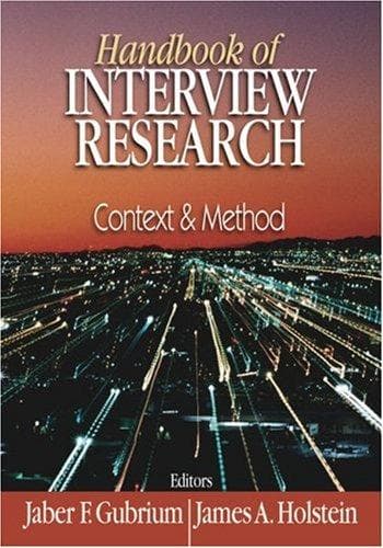 Cover image for Handbook of Interview Research