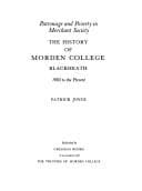 Cover image for The history of Morden College, Blackheath