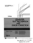 Cover image for Computer text recognition and error correction