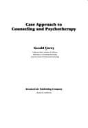 Cover image for Case approach to counseling and psychotherapy
