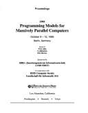 Cover image for 1995 programming models for massively parallel computers