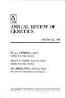 Cover image for Annual review of genetics.