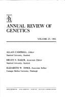 Cover image for Annual review of genetics.