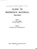Cover image for Guide to reference material