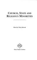 Cover image for Church, state and religious minorities