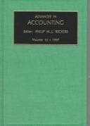 Cover image for Advances in accounting