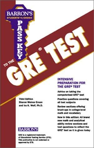 Cover image for Pass key to the GRE TEST, Graduate Record Examination