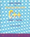 Cover image for Starting Out With C++, Brief