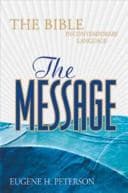 Cover image for The Message Bible (Slimline Black Bonded Leather Edition)