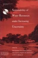 Cover image for Sustainability of water resources under increasing uncertainty