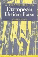 Cover image for A Textbook on Eu Law