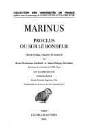 Cover image for Proclus ou sur le bonheur