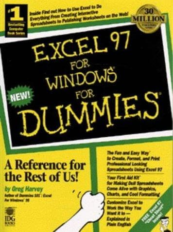 Cover image for Excel 97 for Windows for dummies