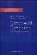 Cover image for Gemeinwohl und Gemeinsinn
