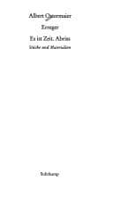 Cover image for Erreger; Es Ist Zeit; Abriss