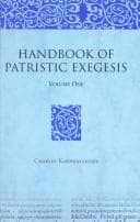 Cover image for Handbook of Patristic Exegesis