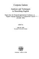 Cover image for CORPORA GALORE. Analyses and Techniques in Describing English. (Language and Computers 30) (Language & Computers)