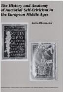 The History and Anatomy of Auctorial Self-Criticism in the European Middle Ages.(Internationale Forschungen zur Allgemeinen und Vergleichenden Literaturwissenschaft 32)
