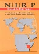 Cover image for Technological change and rural third world women