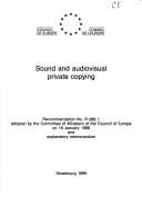 Sound and audiovisual private copying
