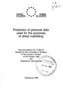 Protection of personal data used for the purposes of direct marketing