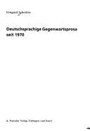 Cover image for Deutschsprachige Gegenwartsprosa seit 1970.