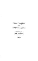 Cover image for Obras Completas de Leopoldo Lugones