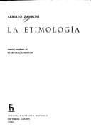 Cover image for La etimología