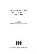 Cover image for Cromwellian Scotland, 1651-1660