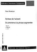 Cover image for Syntaxe de l'achanti