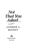 Cover image for Not that you asked
