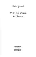 Cover image for When the world was steady