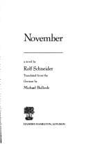Cover image for November