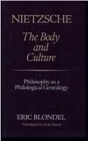 Cover image for Nietzsche, the body and the culture