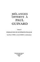 Cover image for Mélanges offerts à Paul Guinard