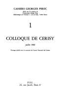 Cover image for Colloque de Cerisy, juillet 1984.