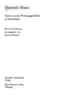 Heinrich Mann (Deutsche Texte) (German Edition)