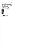 Cover image for Gedichte, 1967-1978.