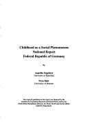 Childhood as a social phenomenon