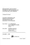 Cover image for Knowledge and society