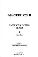 Cover image for Masterplots II