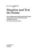 Cover image for Situation und Text im Drama