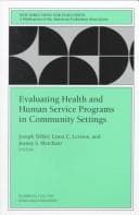 Cover image for Evaluating health and human service programs in community settings