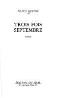 Cover image for Trois fois septembre