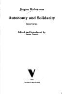 Cover image for Autonomy and solidarity