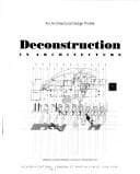 Cover image for Deconstruction in architecture